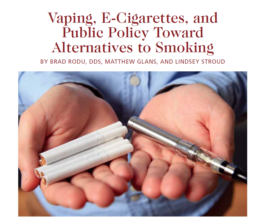 Vaping, E-Cigarettes and Public Policy